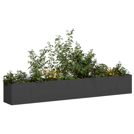 Jardinier negru 280x40x40 cm Oțel laminat la rece - WALTI WALTI