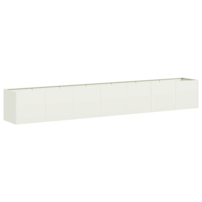 Jardinieră alb 280x40x40 cm Oțel laminat la rece - WALTI WALTI