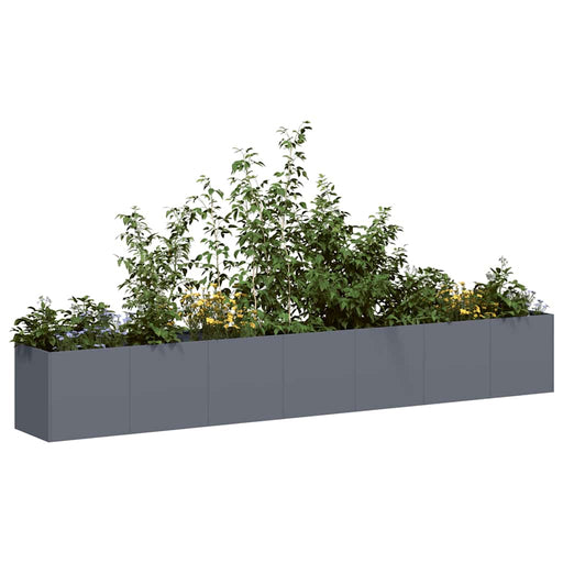 Jardinieră Antracit 280x40x40 cm Oțel laminat la rece - WALTI WALTI