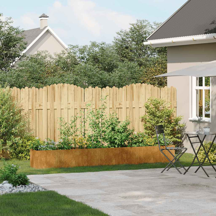 Jardinieră Rusty 280x40x40 cm Oțel pentru intemperii - WALTI WALTI