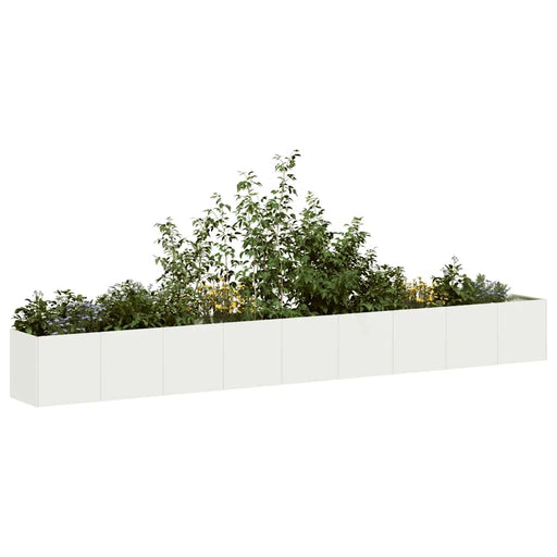 Jardinier alb 360x40x40 cm Oțel laminat la rece - WALTI WALTI