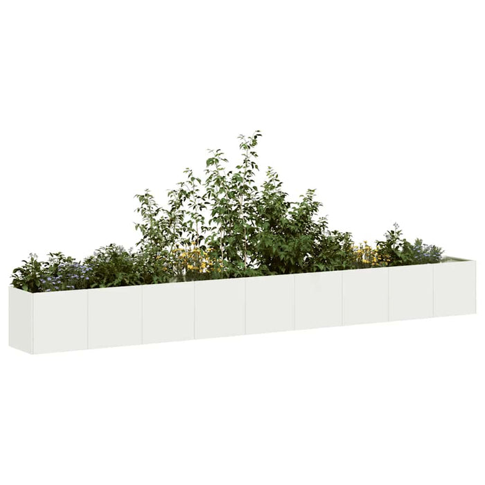 Jardinier alb 360x40x40 cm Oțel laminat la rece - WALTI WALTI