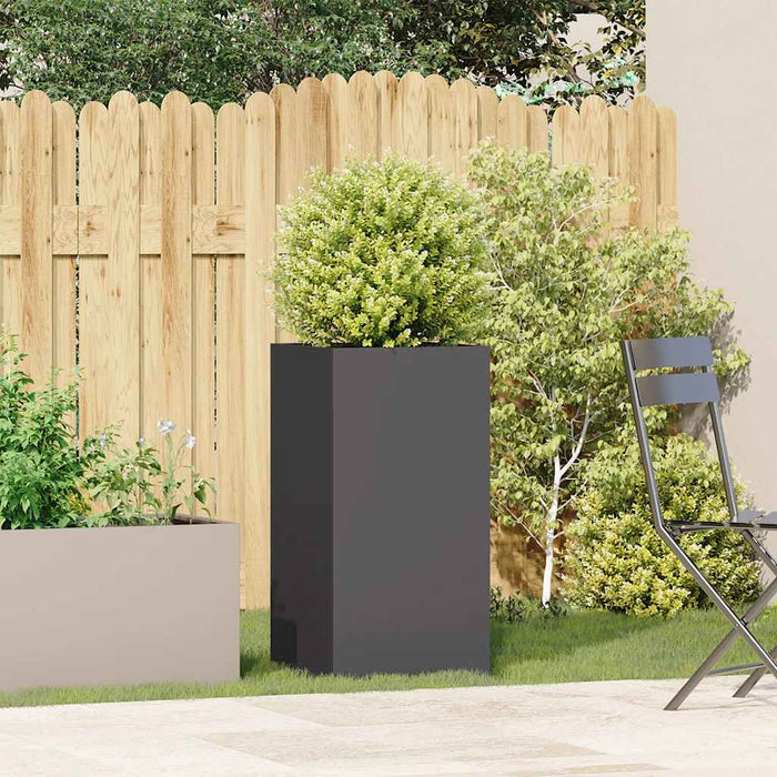 Jardinier negru 40x40x80 cm Oțel laminat la rece - WALTI WALTI