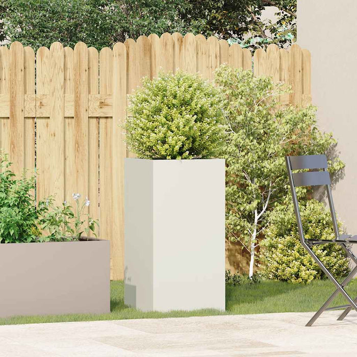 Jardinieră alb 40x40x80 cm Oțel laminat la rece - WALTI WALTI