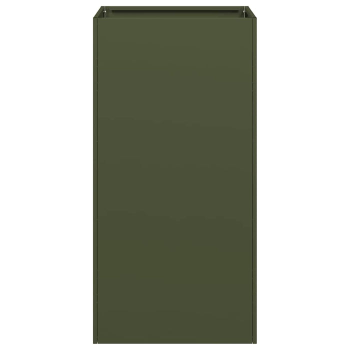 Jardinieră verde măsline 40x40x80 cm oțel laminat la rece - WALTI WALTI