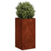 Jardinieră Rusty 40x40x80 cm Oțel pentru intemperii - WALTI WALTI