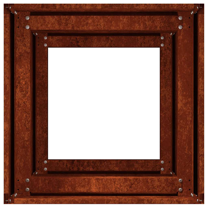 Jardinieră Rusty 40x40x80 cm Oțel pentru intemperii - WALTI WALTI