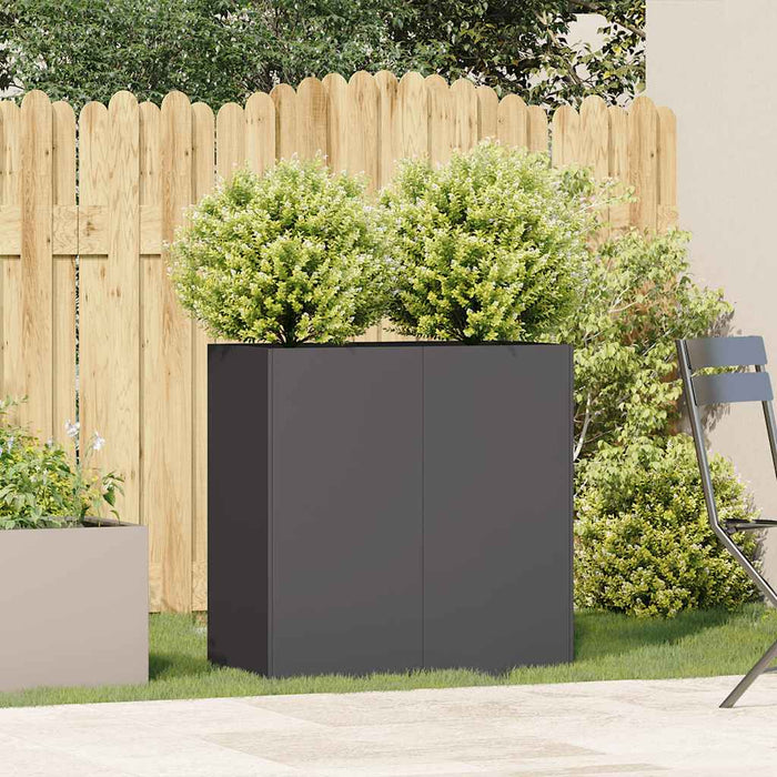 Jardinier negru 80x40x80 cm Oțel laminat la rece - WALTI WALTI