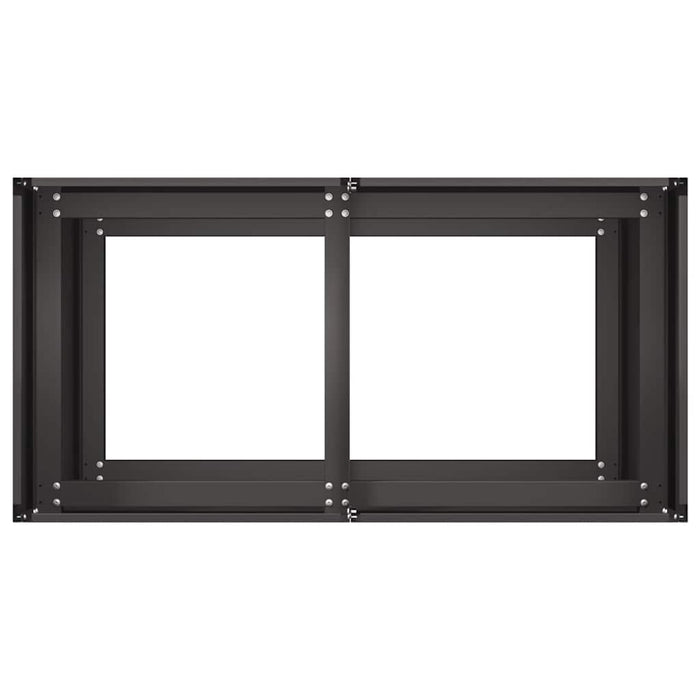 Jardinier negru 80x40x80 cm Oțel laminat la rece - WALTI WALTI
