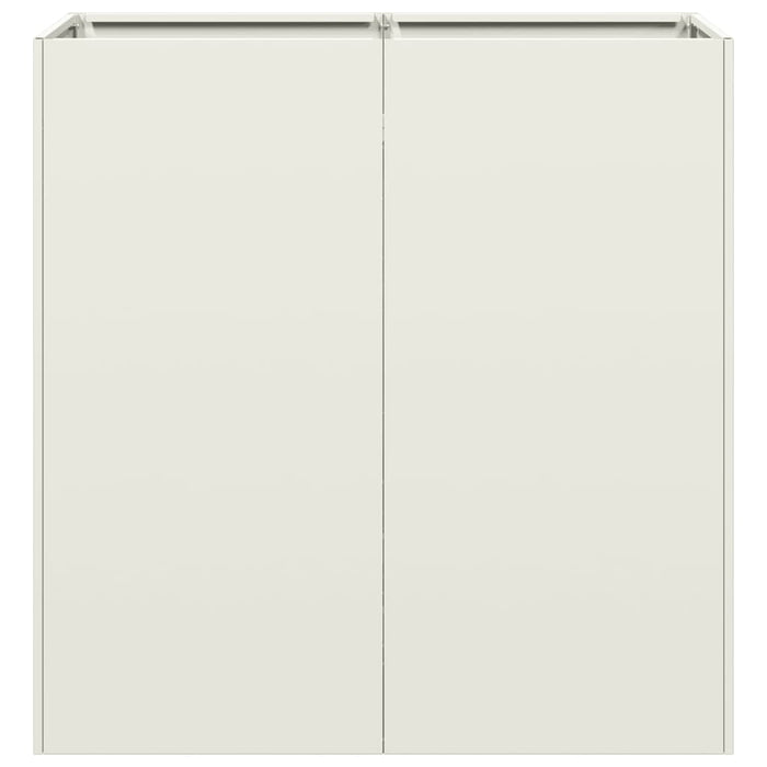 Jardinieră alb 80x40x80 cm Oțel laminat la rece - WALTI WALTI