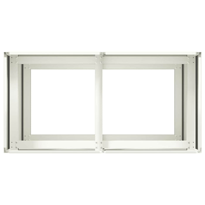 Jardinieră alb 80x40x80 cm Oțel laminat la rece - WALTI WALTI