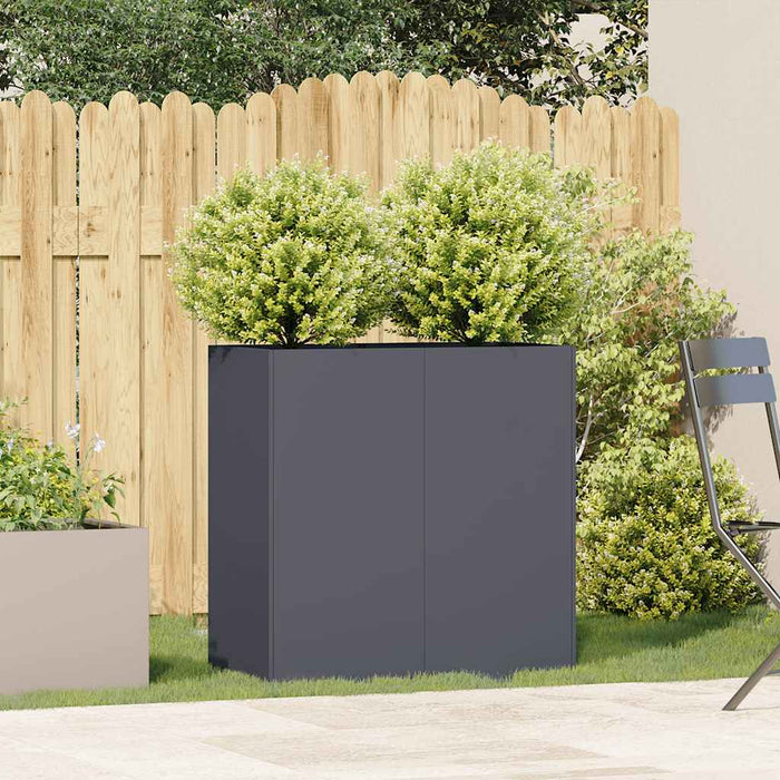 Jardinieră Antracit 80x40x80 cm Oțel laminat la rece - WALTI WALTI