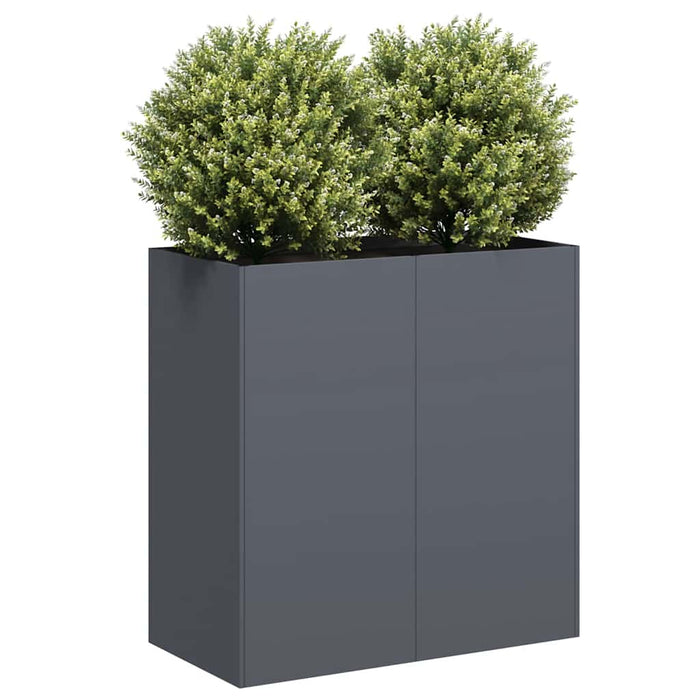 Jardinieră Antracit 80x40x80 cm Oțel laminat la rece - WALTI WALTI