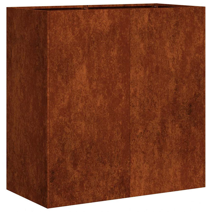 Jardinieră Rusty 80x40x80 cm Oțel pentru intemperii - WALTI WALTI
