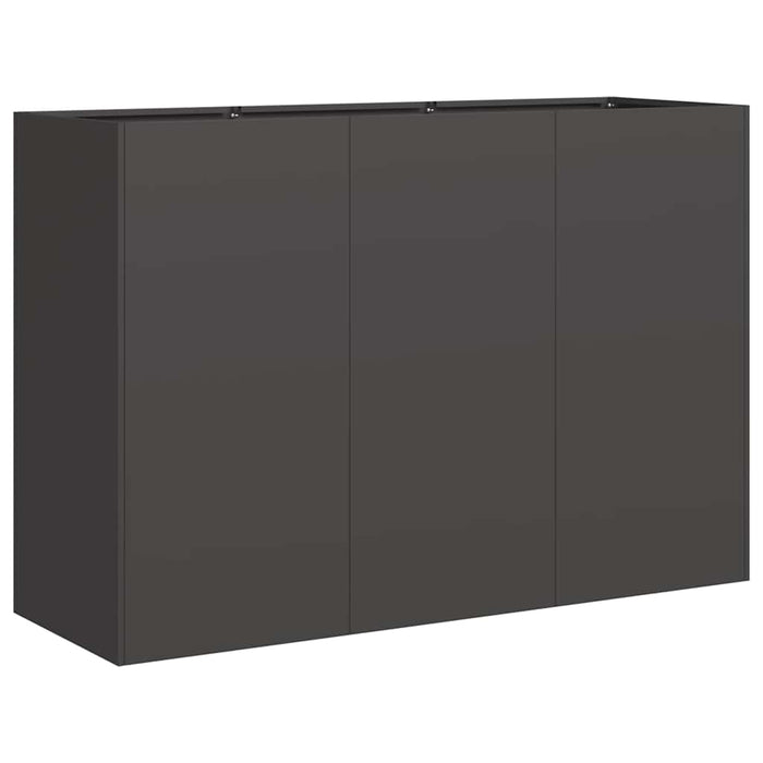 Jardinier negru 120x40x80 cm Oțel laminat la rece - WALTI WALTI