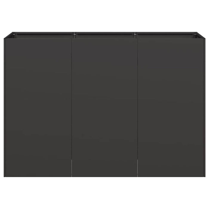 Jardinier negru 120x40x80 cm Oțel laminat la rece - WALTI WALTI