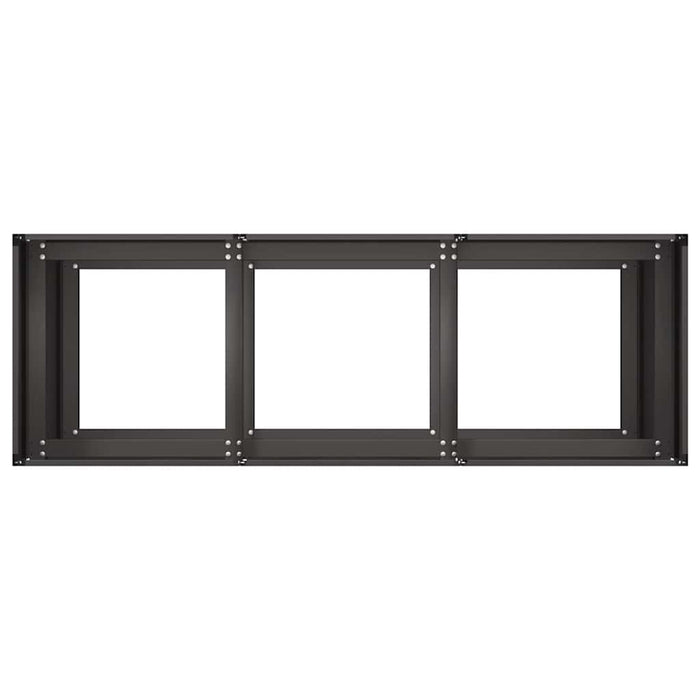Jardinier negru 120x40x80 cm Oțel laminat la rece - WALTI WALTI