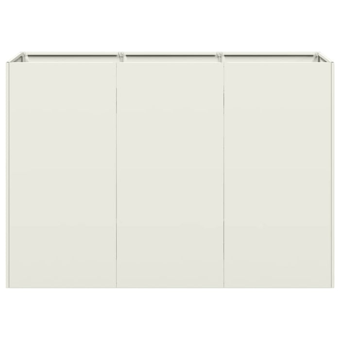 Jardinier alb 120x40x80 cm Oțel laminat la rece - WALTI WALTI