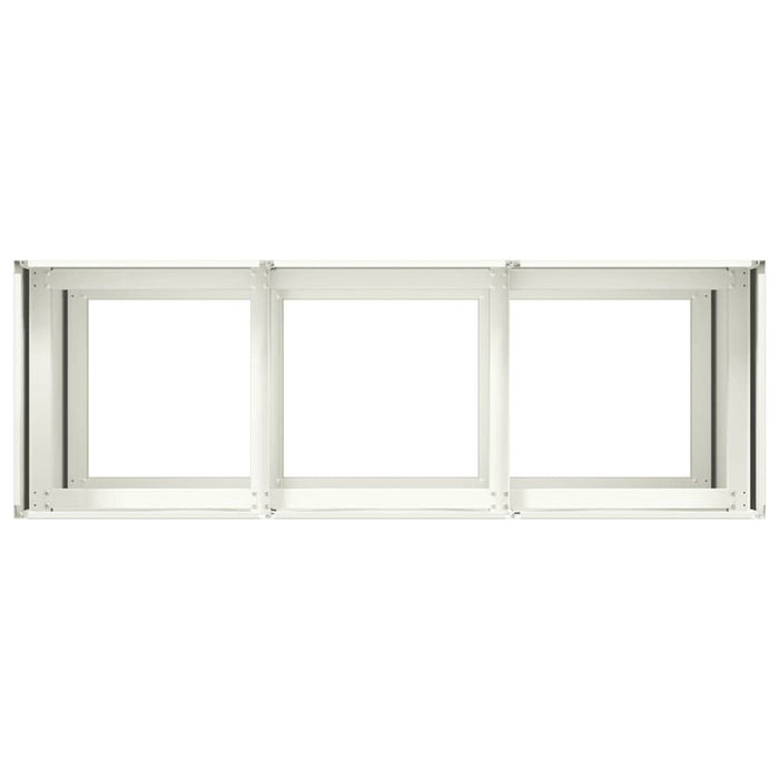 Jardinier alb 120x40x80 cm Oțel laminat la rece - WALTI WALTI
