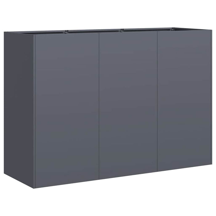 Jardinieră Antracit 120x40x80 cm Oțel laminat la rece - WALTI WALTI