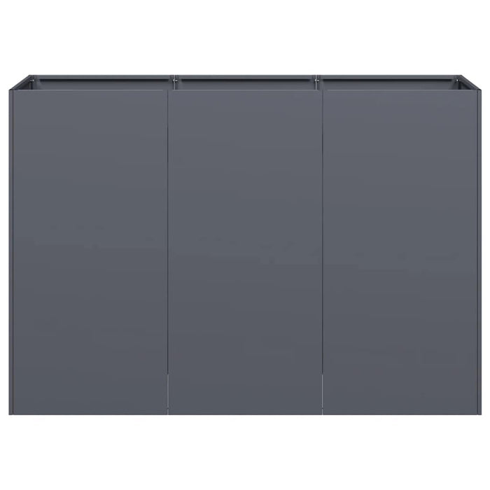 Jardinieră Antracit 120x40x80 cm Oțel laminat la rece - WALTI WALTI