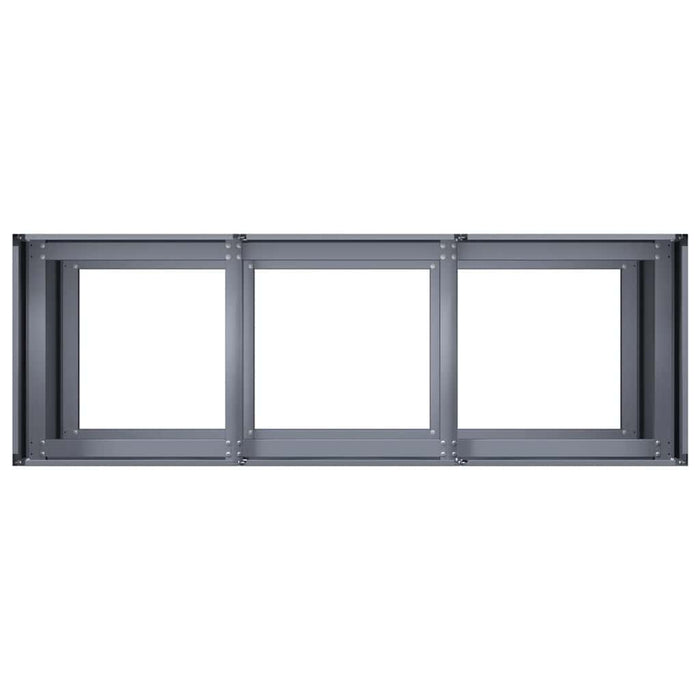 Jardinieră Antracit 120x40x80 cm Oțel laminat la rece - WALTI WALTI