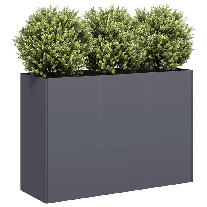 Jardinieră Antracit 120x40x80 cm Oțel laminat la rece - WALTI WALTI