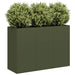 Jardinieră verde măsline 120x40x80 cm oțel laminat la rece - WALTI WALTI
