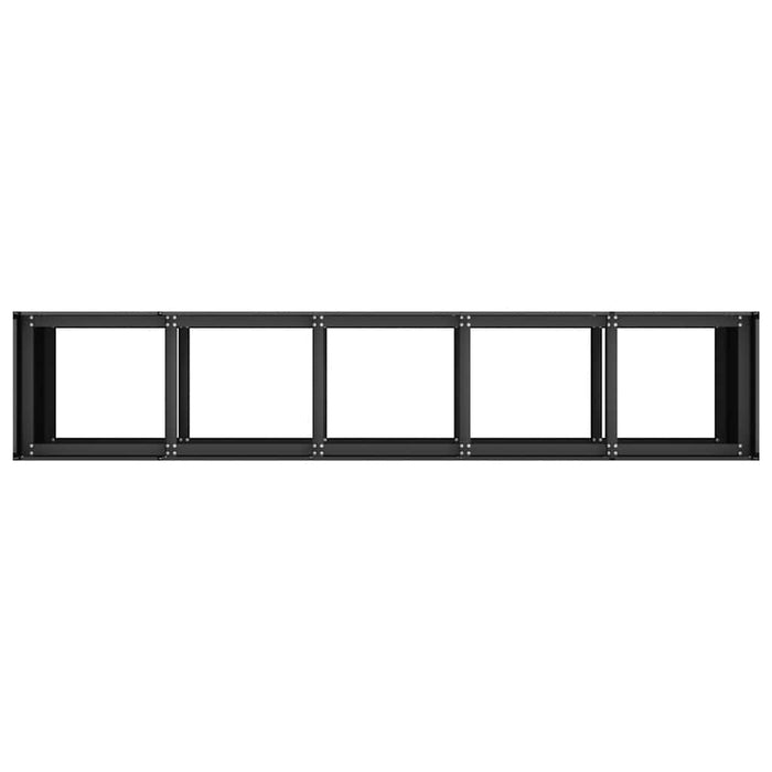 Jardinier negru 200x40x80 cm Oțel laminat la rece - WALTI WALTI