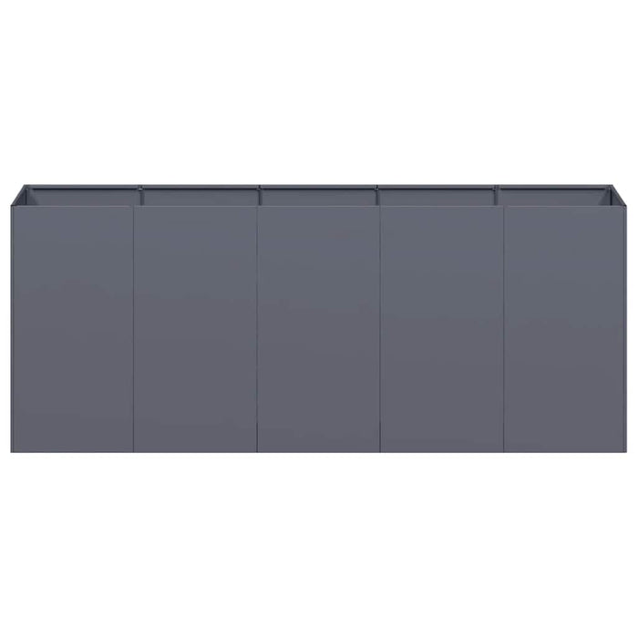 Jardinieră Antracit 200x40x80 cm Oțel laminat la rece - WALTI WALTI