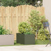 Jardinieră verde măsline 40x80x40 cm oțel laminat la rece - WALTI WALTI