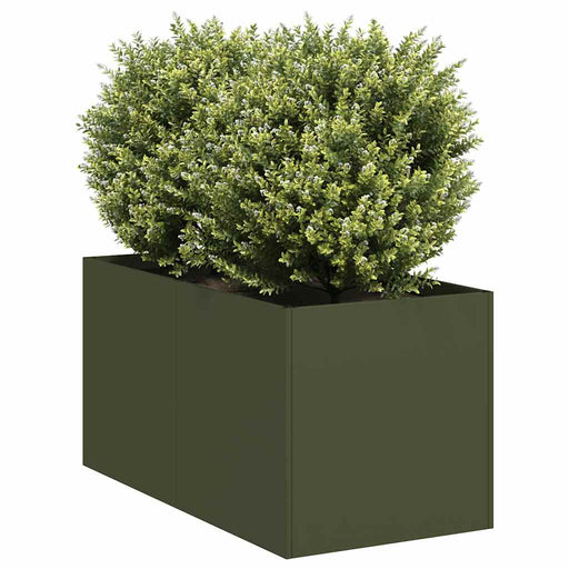 Jardinieră verde măsline 40x80x40 cm oțel laminat la rece - WALTI WALTI