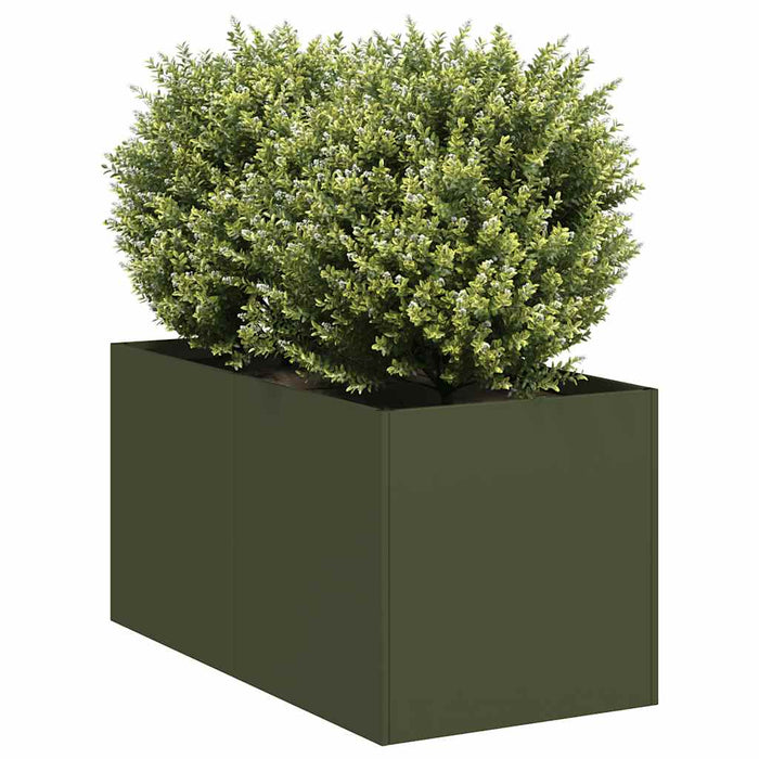 Jardinieră verde măsline 40x80x40 cm oțel laminat la rece - WALTI WALTI