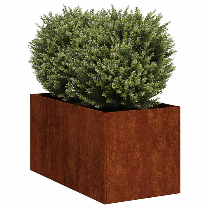 Jardinieră Rusty 40x80x40 cm Oțel pentru intemperii - WALTI WALTI