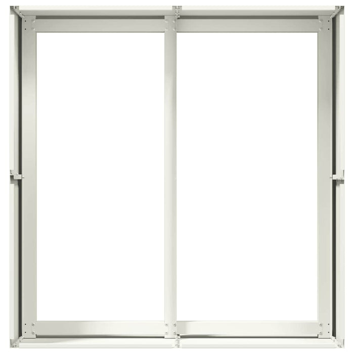 Jardinieră alb 80x80x40 cm Oțel laminat la rece - WALTI WALTI