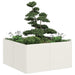 Jardinieră alb 80x80x40 cm Oțel laminat la rece - WALTI WALTI