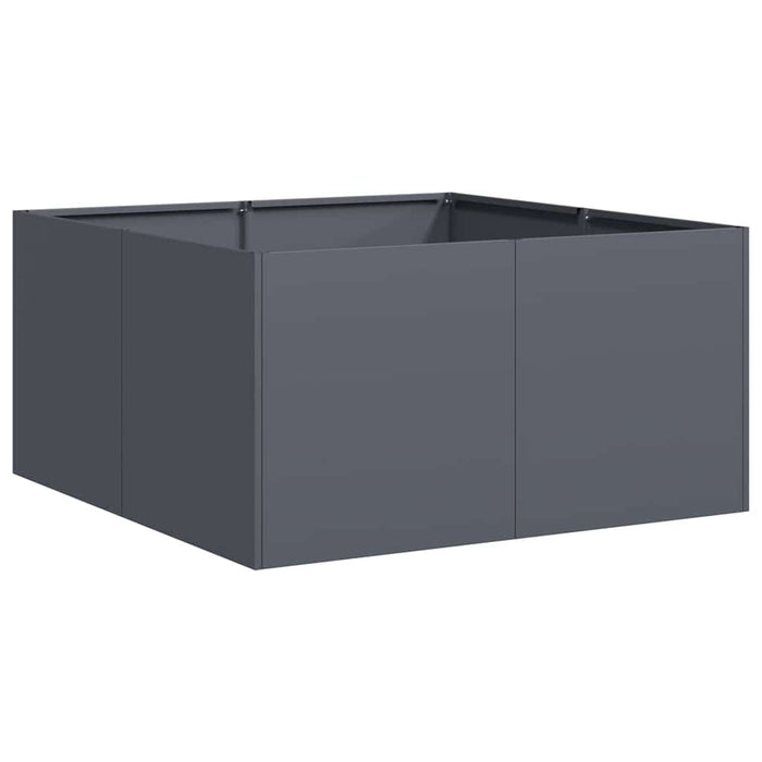 Jardinieră Antracit 80x80x40 cm Oțel laminat la rece - WALTI WALTI