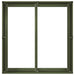 Jardinieră verde măsline 80x80x40 cm oțel laminat la rece - WALTI WALTI