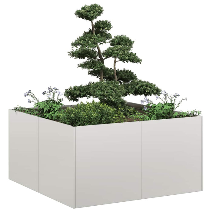 Jardinieră 80x80x40 cm oțel inoxidabil WALTI