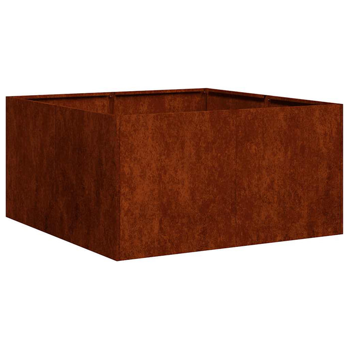 Jardinieră Rusty 80x80x40 cm Oțel pentru intemperii - WALTI WALTI