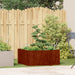 Jardinieră Rusty 80x80x40 cm Oțel pentru intemperii - WALTI WALTI