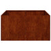 Jardinieră Rusty 80x80x40 cm Oțel pentru intemperii - WALTI WALTI