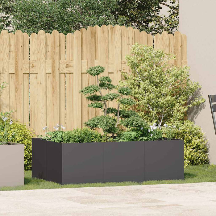 Jardinier negru 120x80x40 cm Oțel - WALTI WALTI
