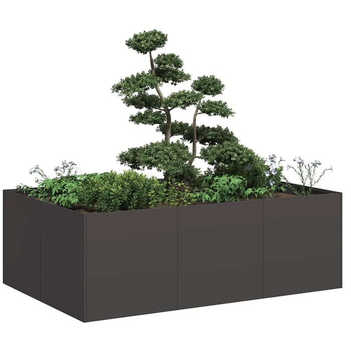 Jardinier negru 120x80x40 cm Oțel - WALTI WALTI