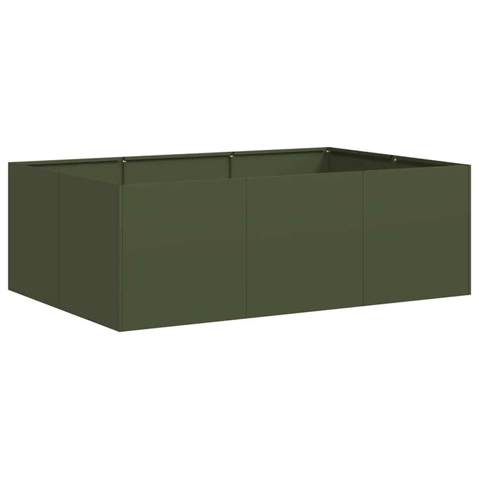 Jardinieră verde măsline 120x80x40 cm oțel - WALTI WALTI