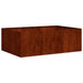 Jardinieră Rusty 120x80x40 cm Oțel pentru intemperii - WALTI WALTI