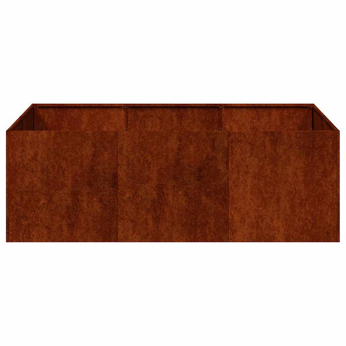 Jardinieră Rusty 120x80x40 cm Oțel pentru intemperii - WALTI WALTI
