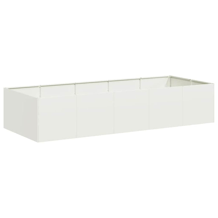 Jardinieră alb 200x80x40 cm oțel - WALTI WALTI