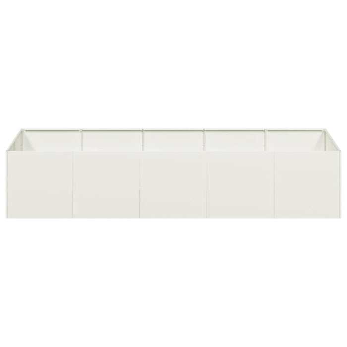 Jardinieră alb 200x80x40 cm oțel - WALTI WALTI