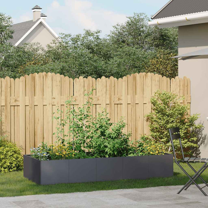 Jardinieră Antracit 200x80x40 cm Oțel - WALTI WALTI